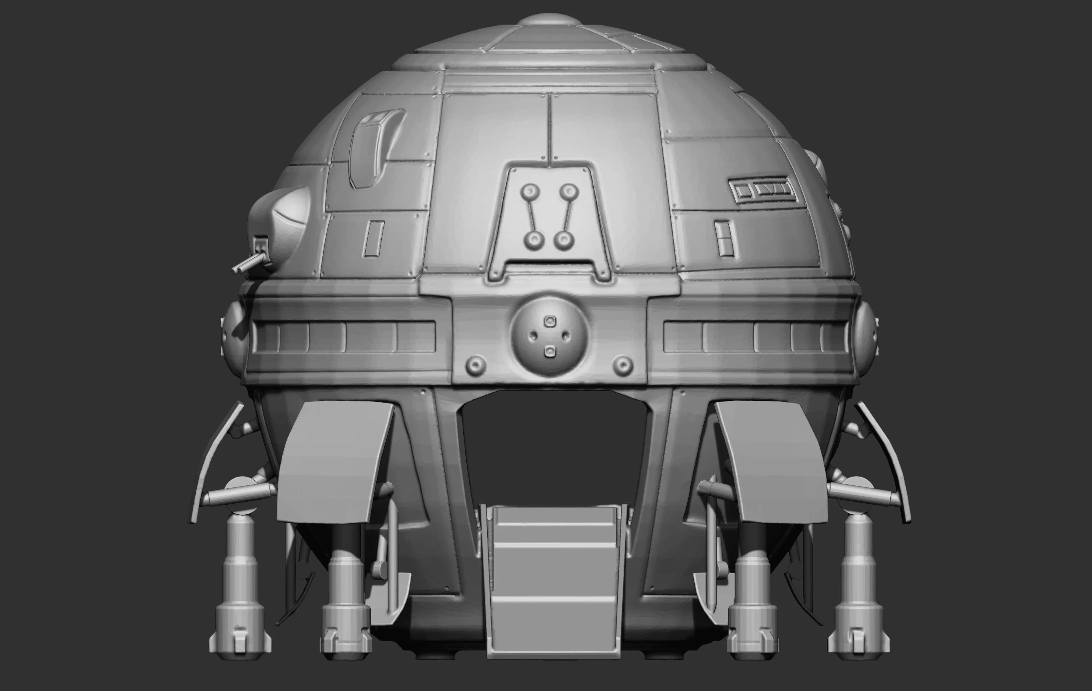 3D BattleTech DropShip  3D print model_0