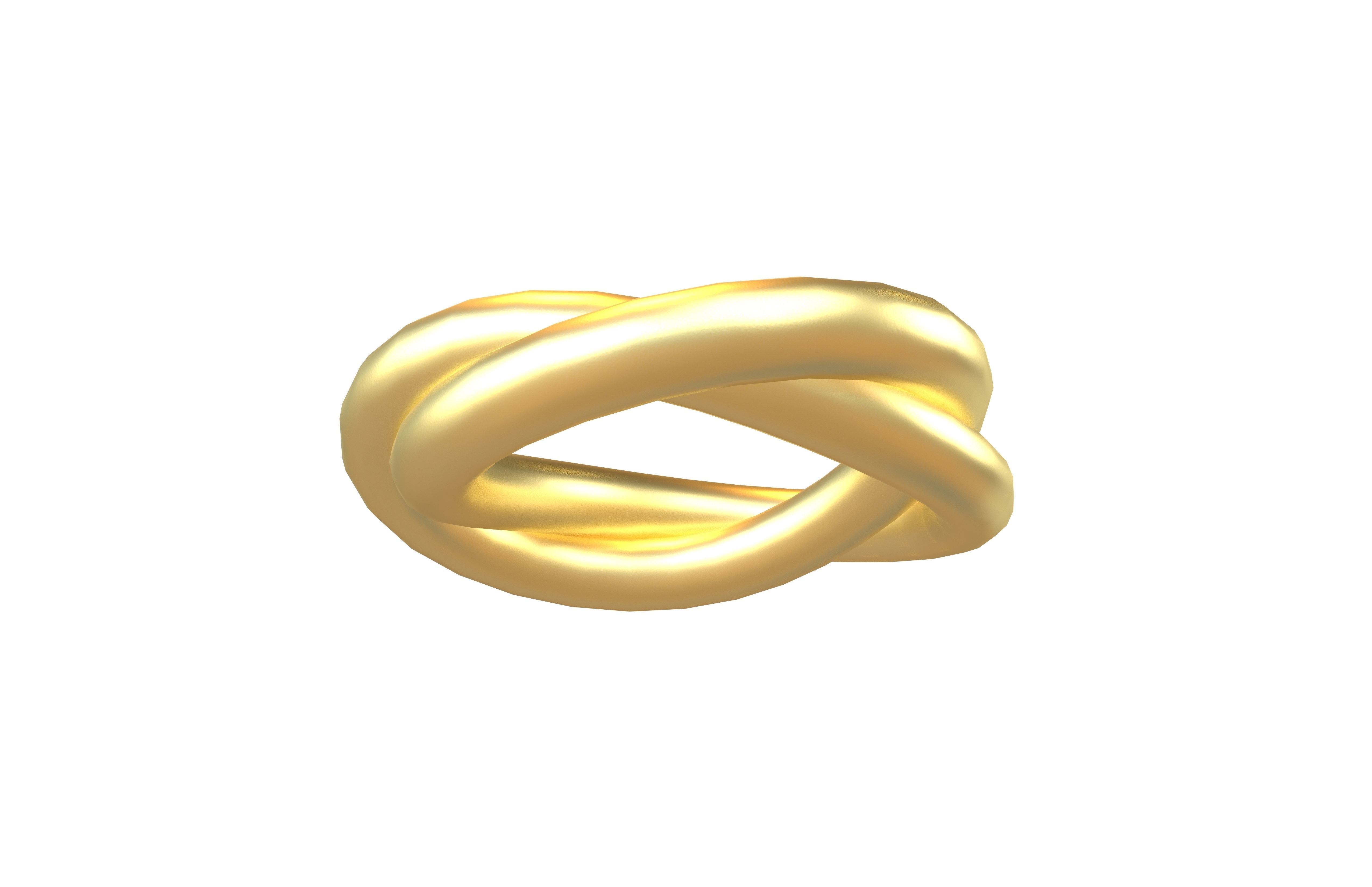 Torus Knot v1 001 Low-poly 3D model_3