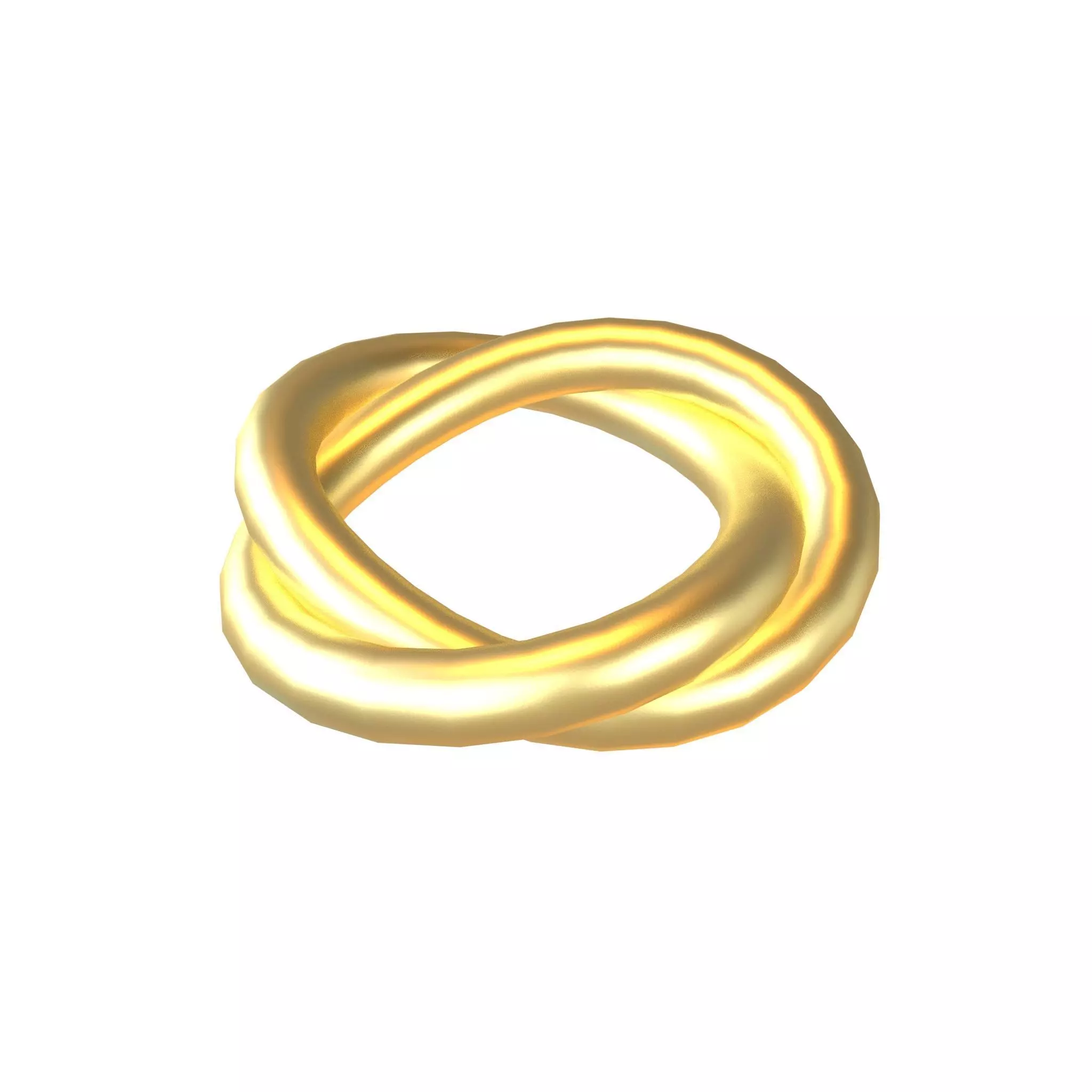 Torus Knot v1 001 Low-poly 3D model_0