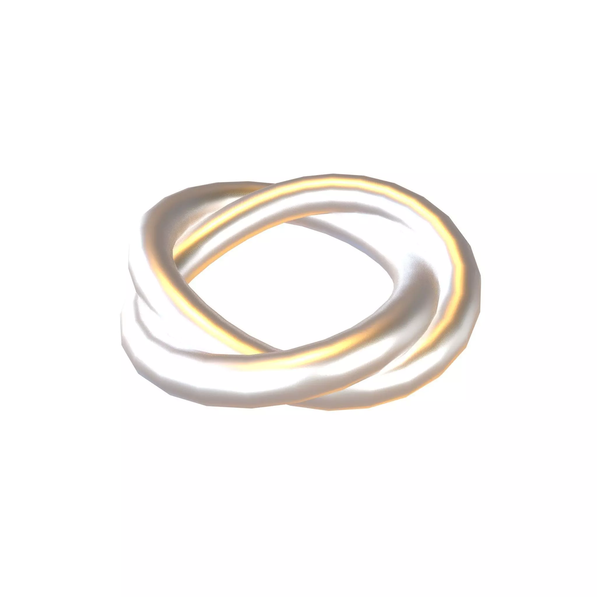 Torus Knot v1 002 Low-poly 3D model_0