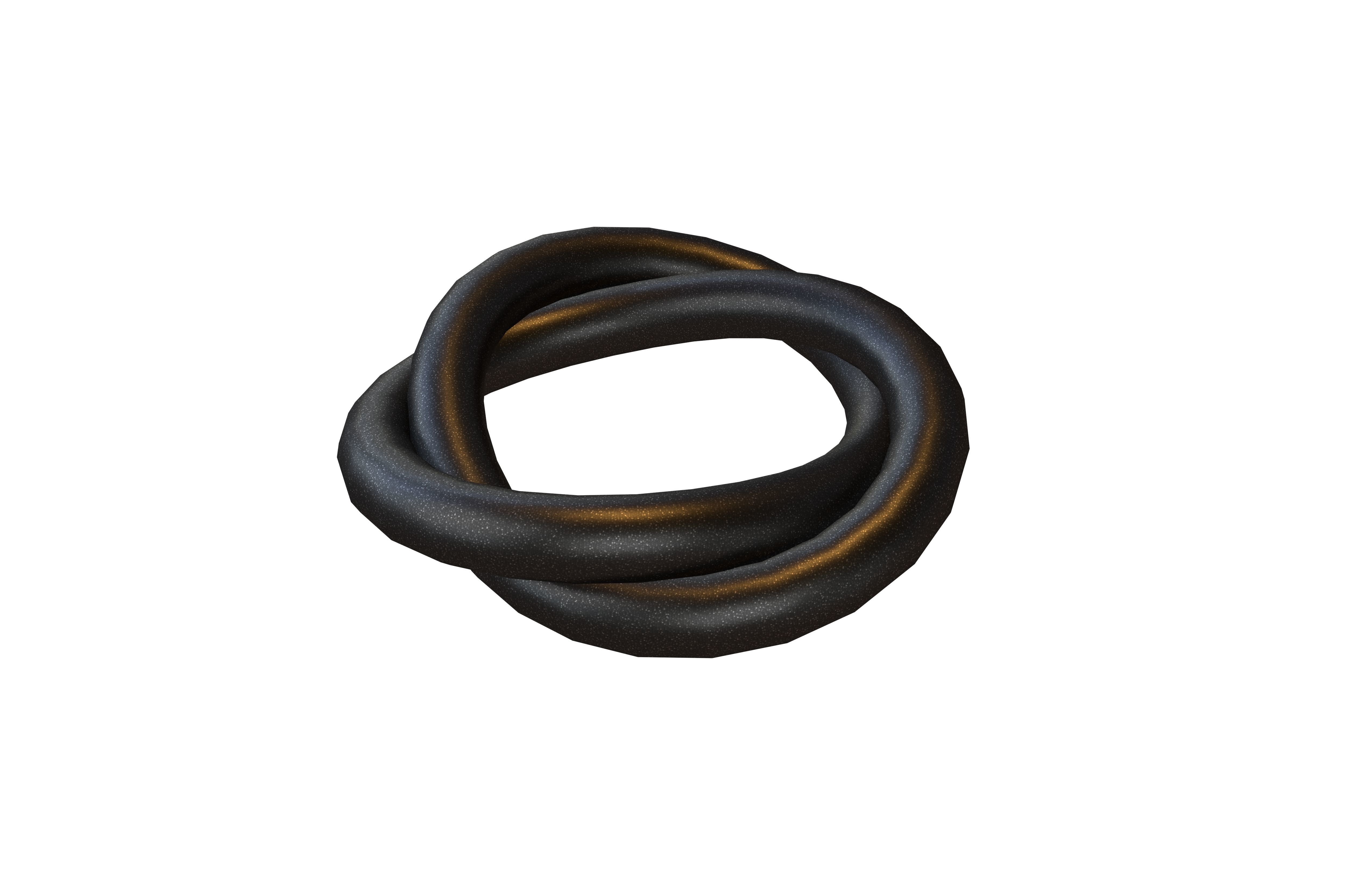 Torus Knot v1 003 Low-poly 3D model_2