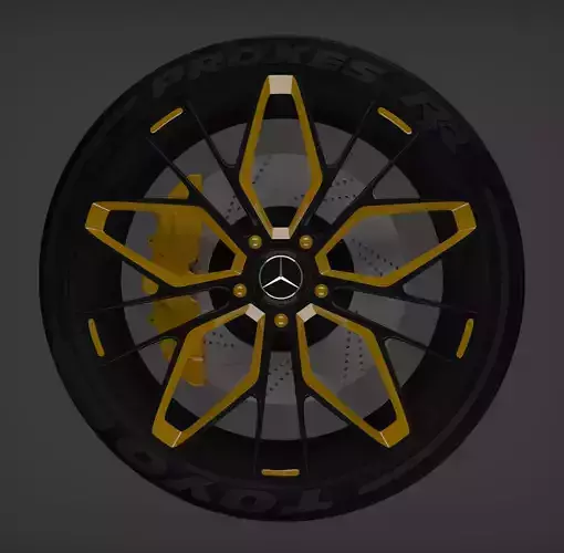 Mercedes Wheel 3D model Mercedes Wheel 3D model