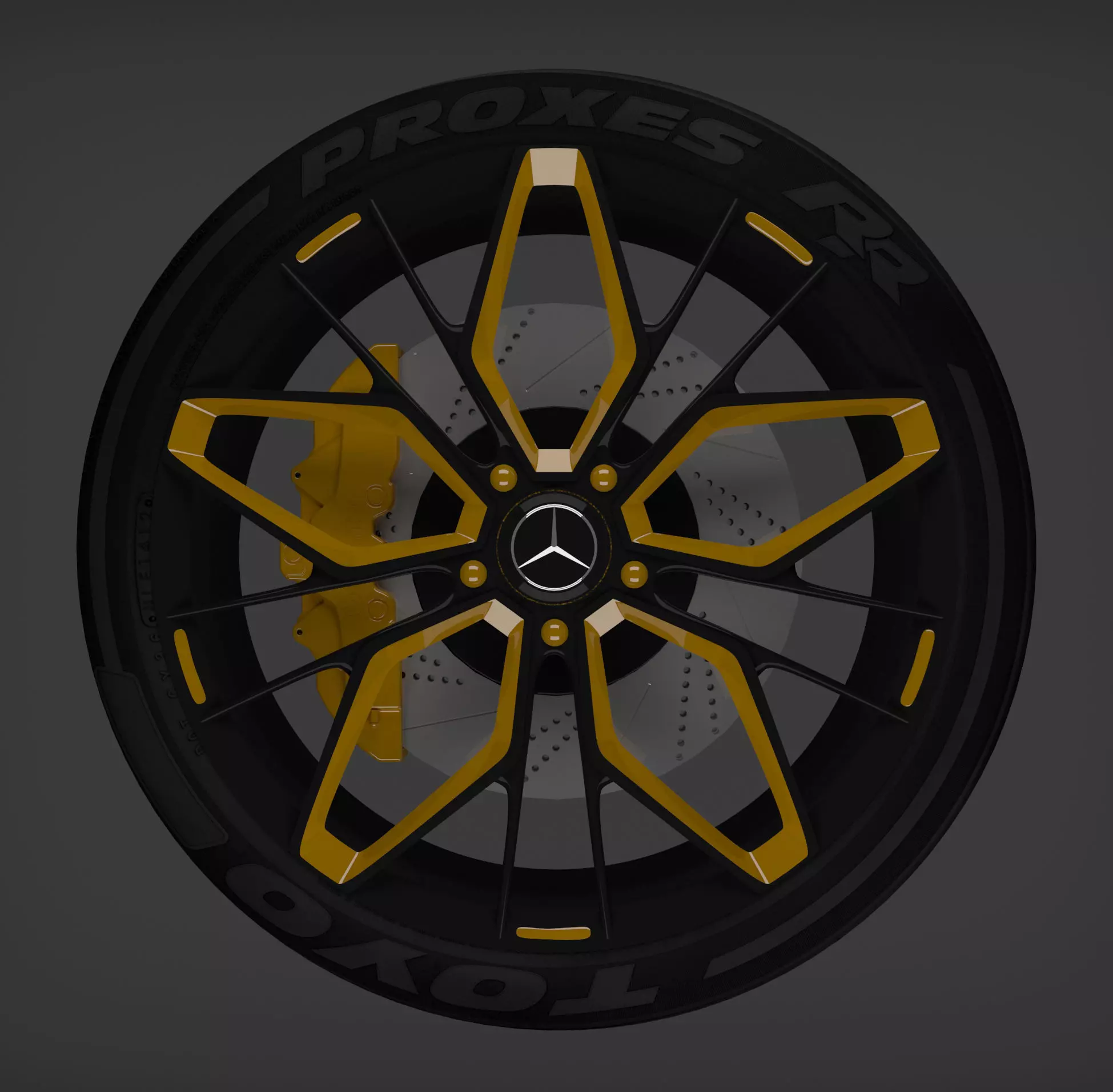 Mercedes Wheel 3D model_0