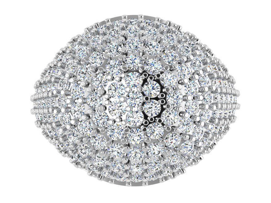 Brilliant diamond ring 3022 3D print model 3D print model_2