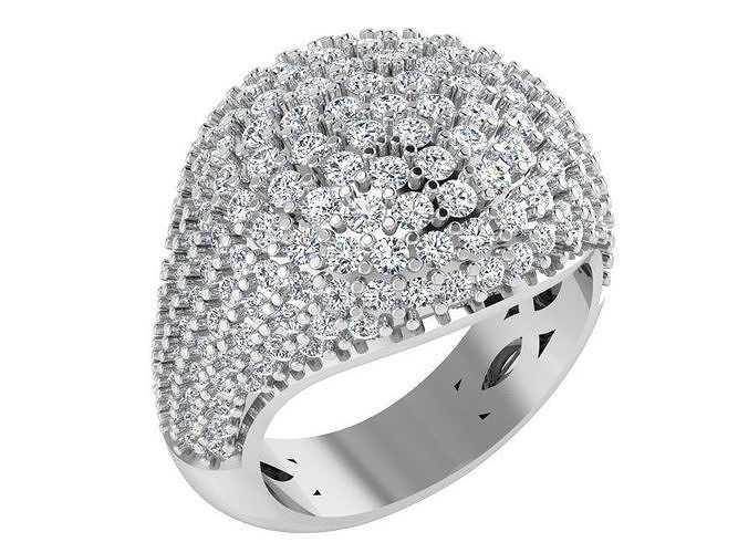 Brilliant diamond ring 3022 3D print model 3D print model