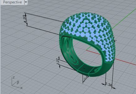 Brilliant diamond ring 3022 3D print model 3D print model_7