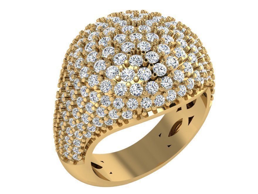 Brilliant diamond ring 3022 3D print model 3D print model_1