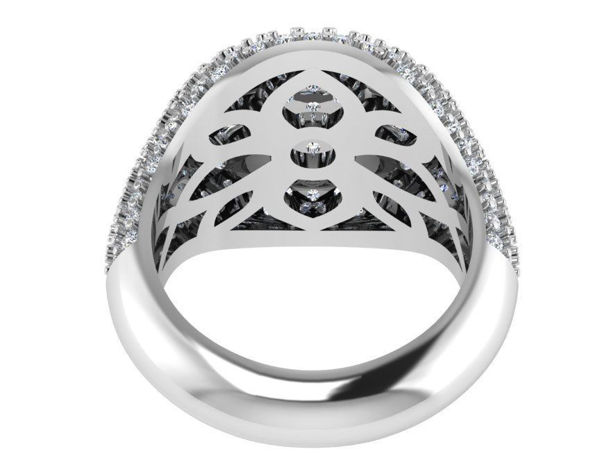 Brilliant diamond ring 3022 3D print model 3D print model_3