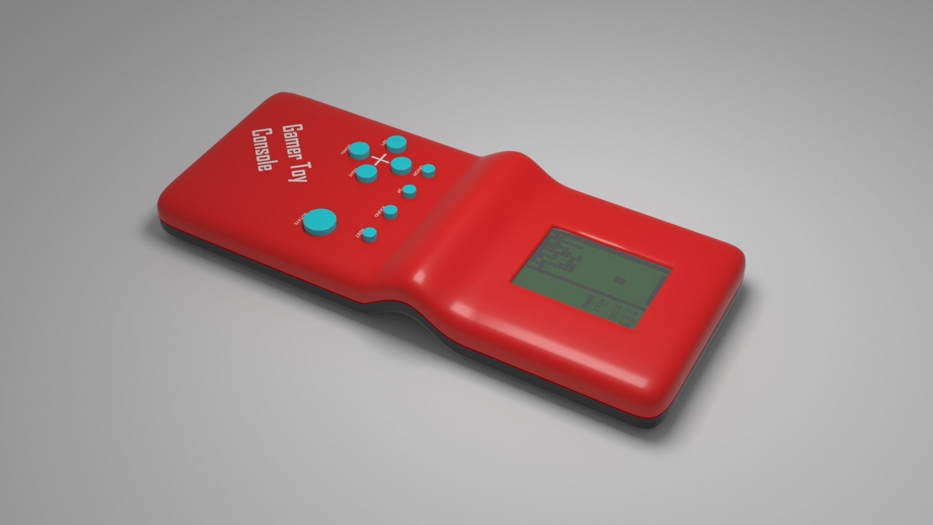 Tetris Retro Console 3D model_14