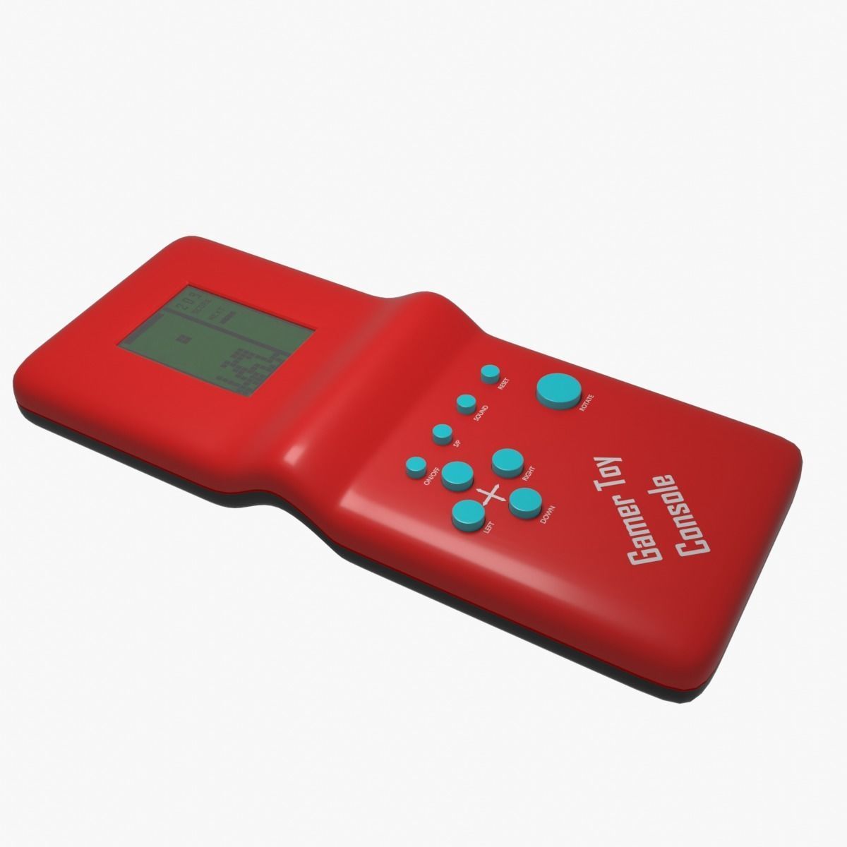 Tetris Retro Console 3D model_6