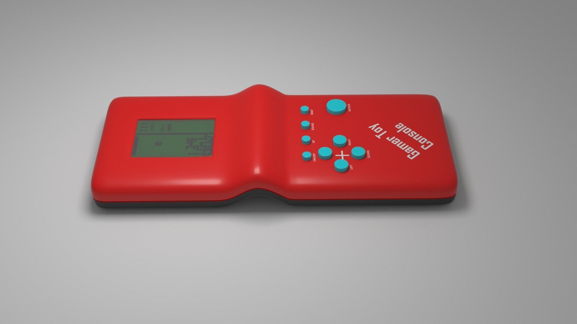 Tetris Retro Console 3D model_13