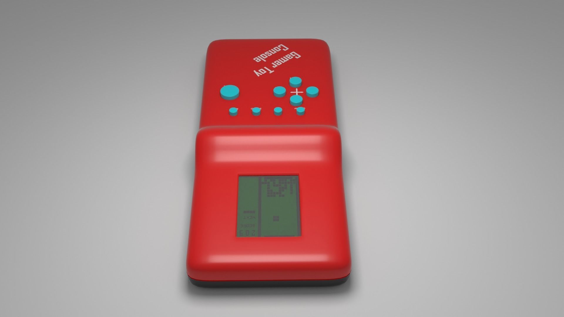 Tetris Retro Console 3D model_11