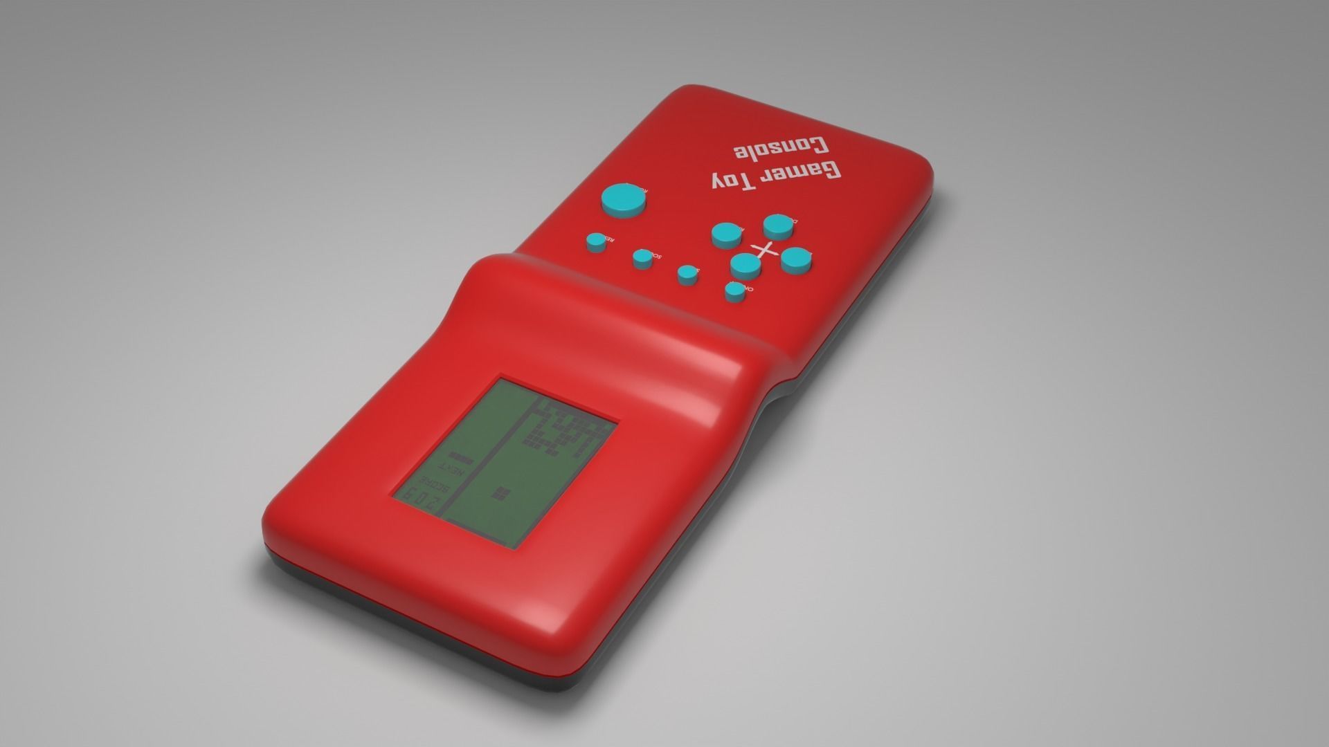 Tetris Retro Console 3D model_12