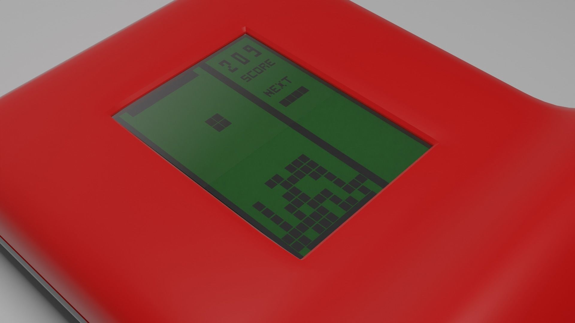 Tetris Retro Console 3D model_4