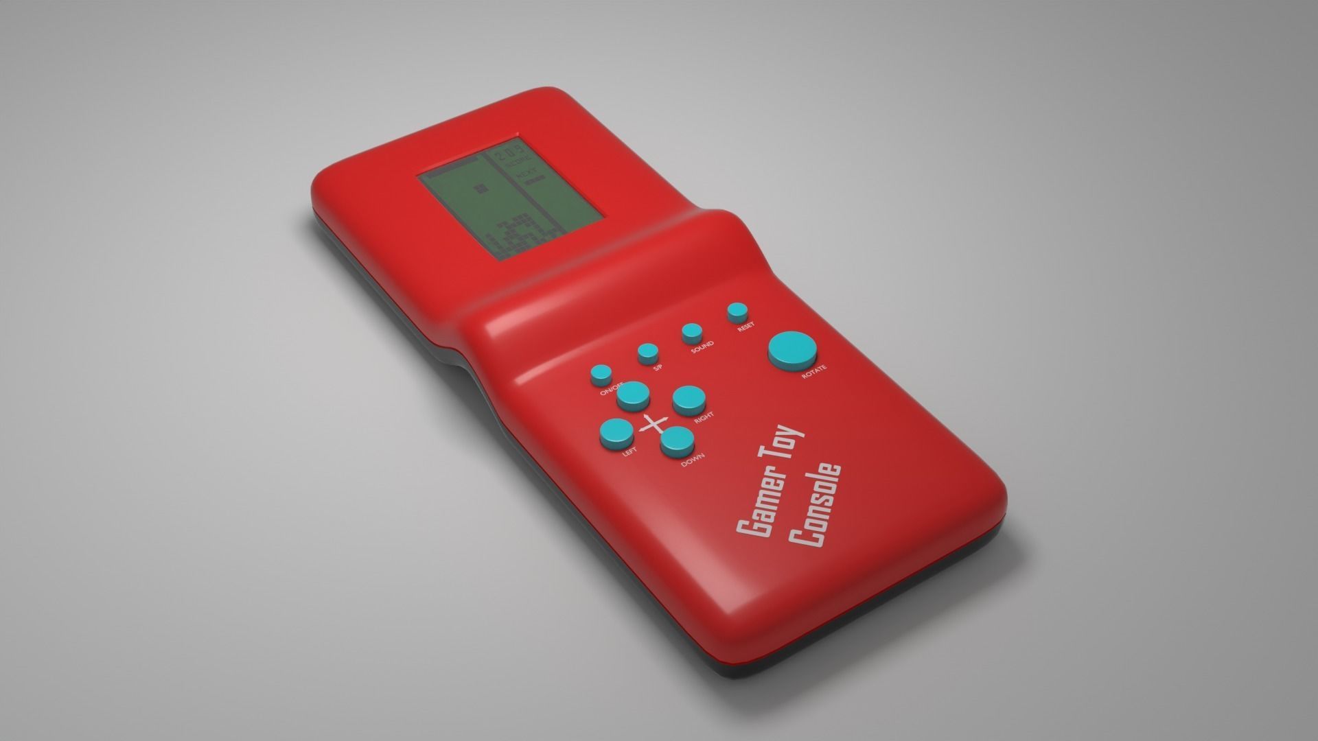 Tetris Retro Console 3D model_15