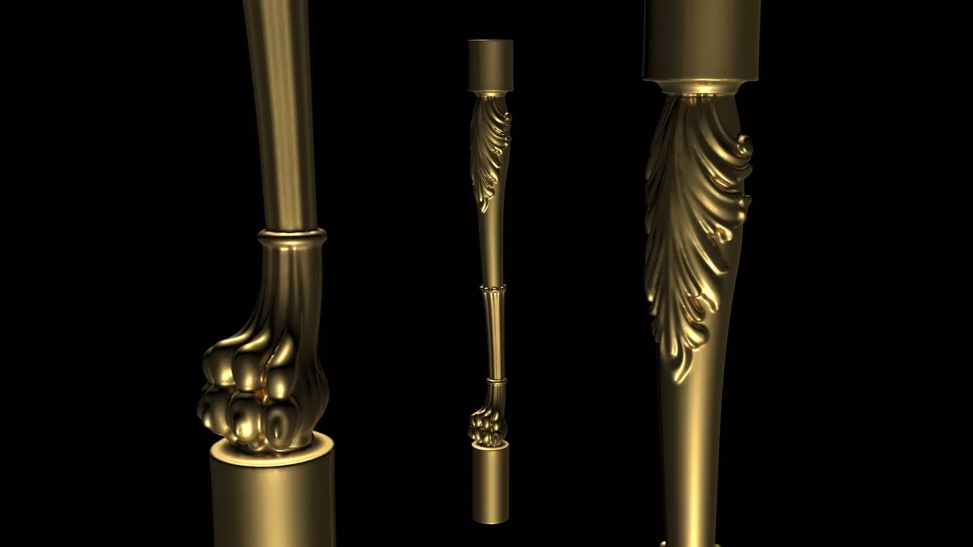 Columns Legs Tables Chairs CNC Wood 1001 3D print model_0