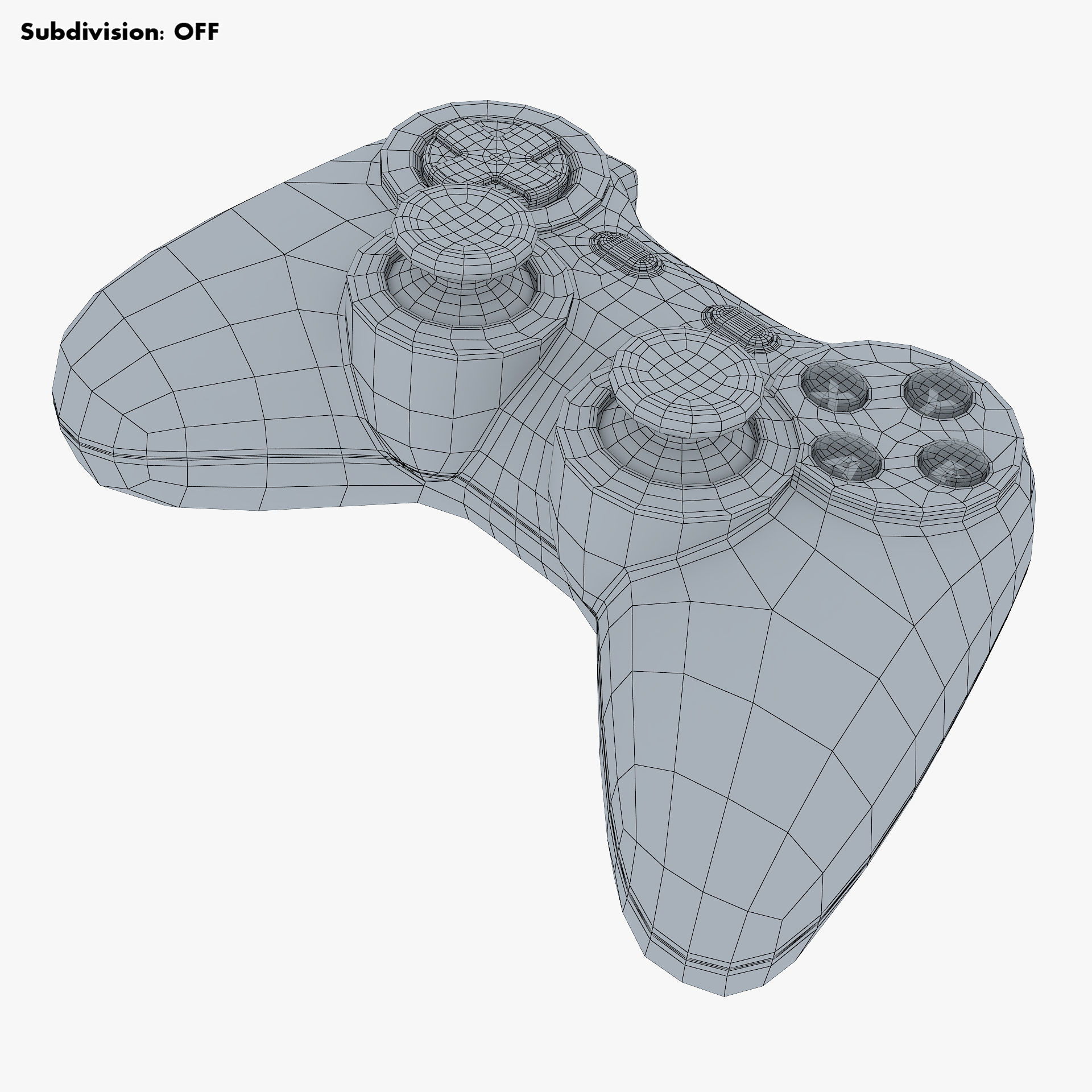 Generic Video Game Controller M 1 3D model_16