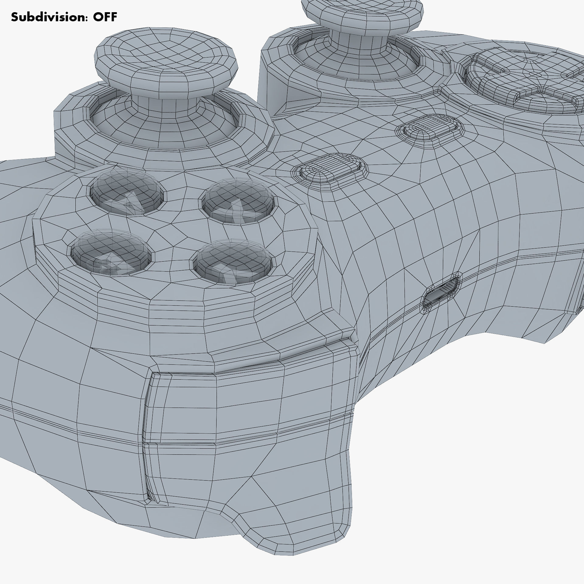 Generic Video Game Controller M 1 3D model_28