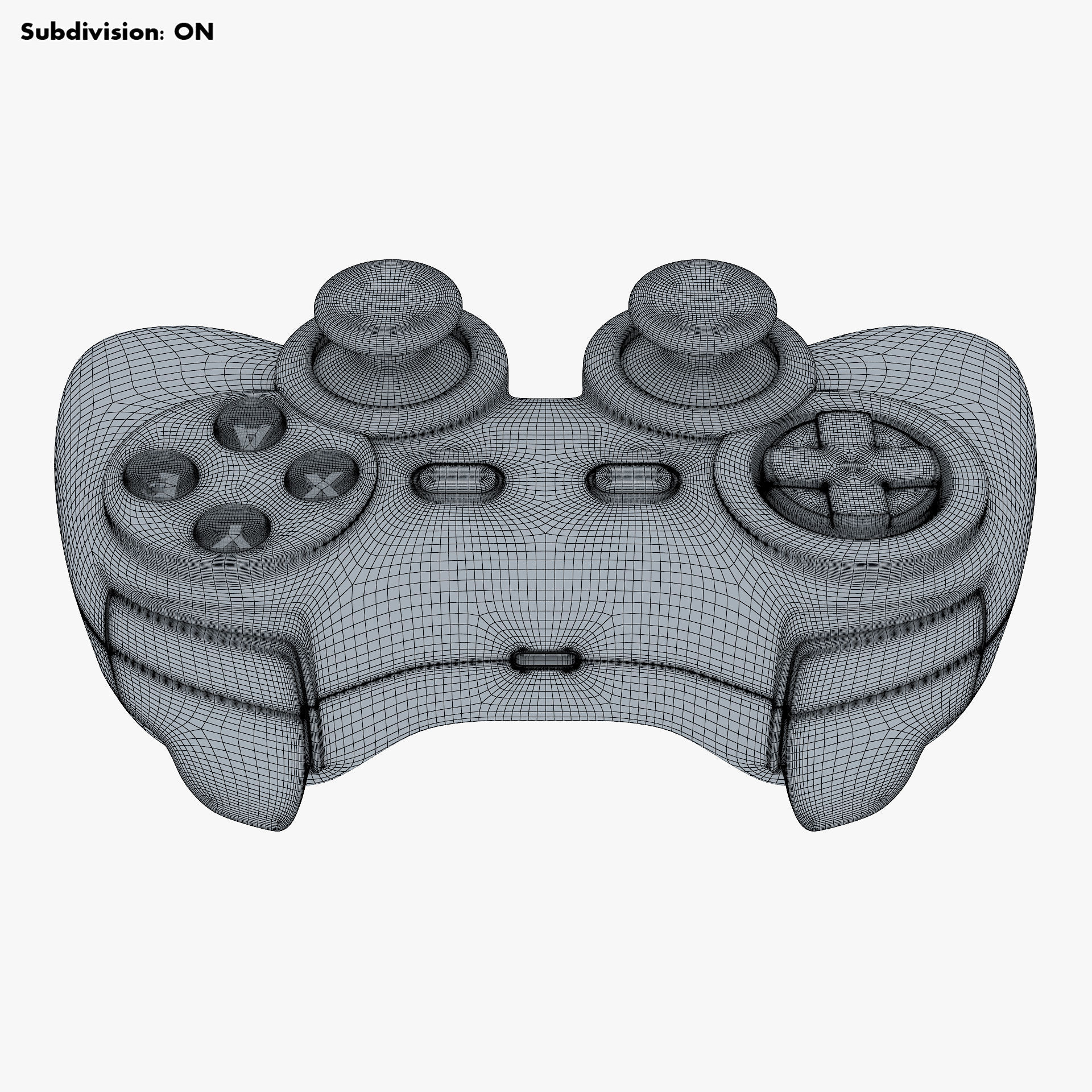 Generic Video Game Controller M 1 3D model_19