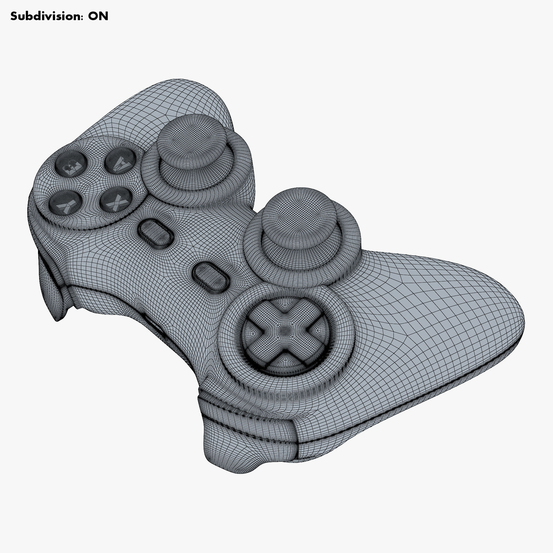 Generic Video Game Controller M 1 3D model_17