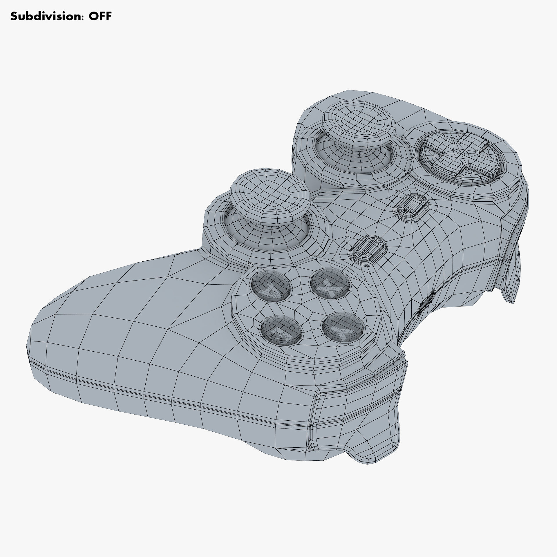 Generic Video Game Controller M 1 3D model_22