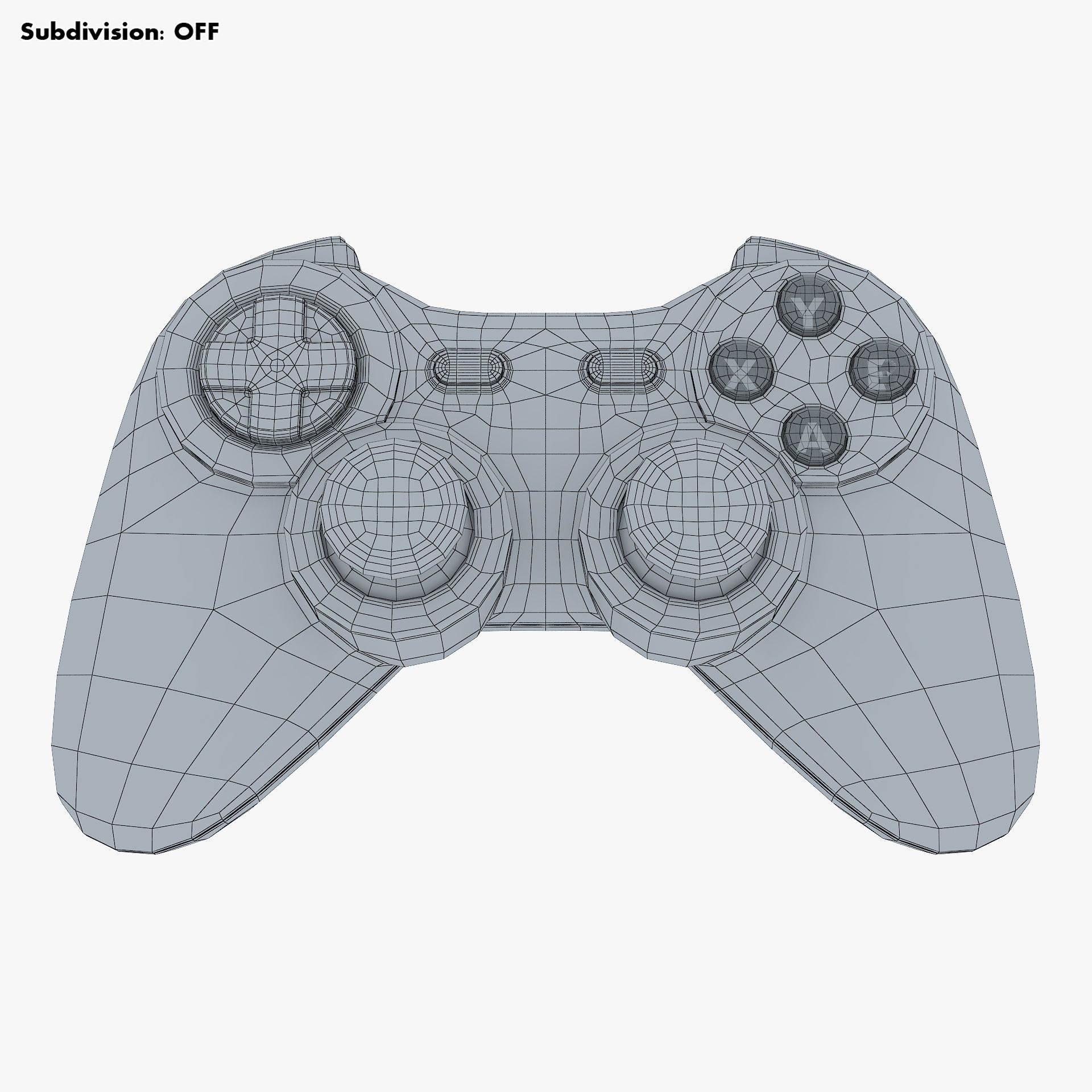 Generic Video Game Controller M 1 3D model_14