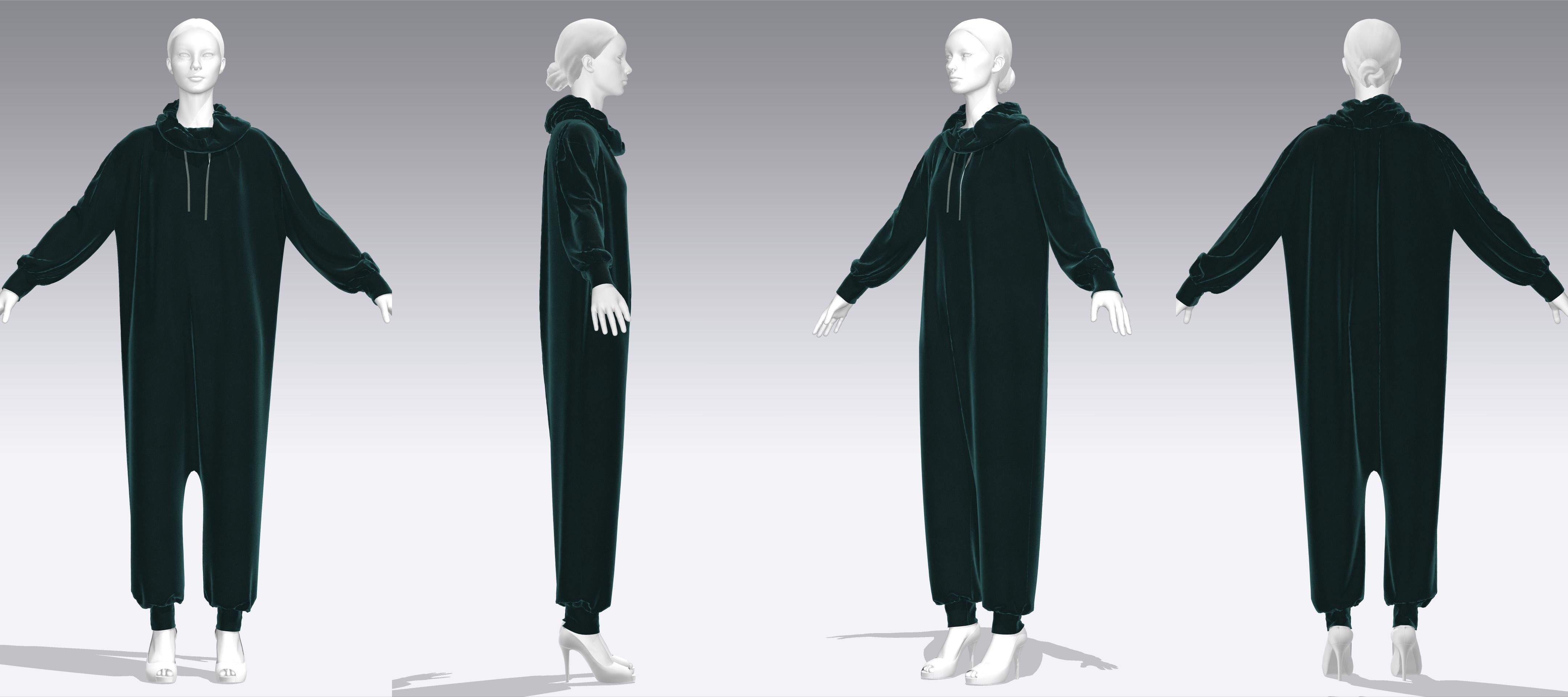 Dress Outfits MD CLO 3D zprj project files 3D model_4