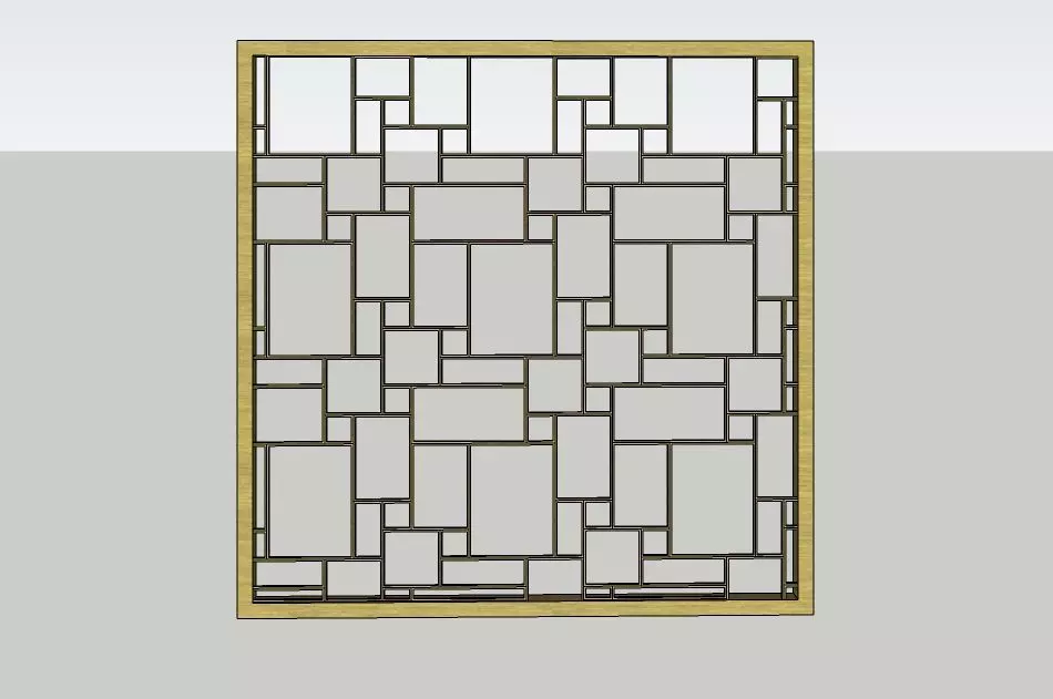 Divider Laser Cut 3D print model