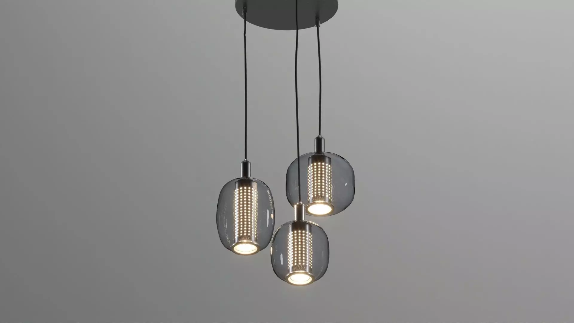 Pendant Light glass metal hogvind 3D model_0