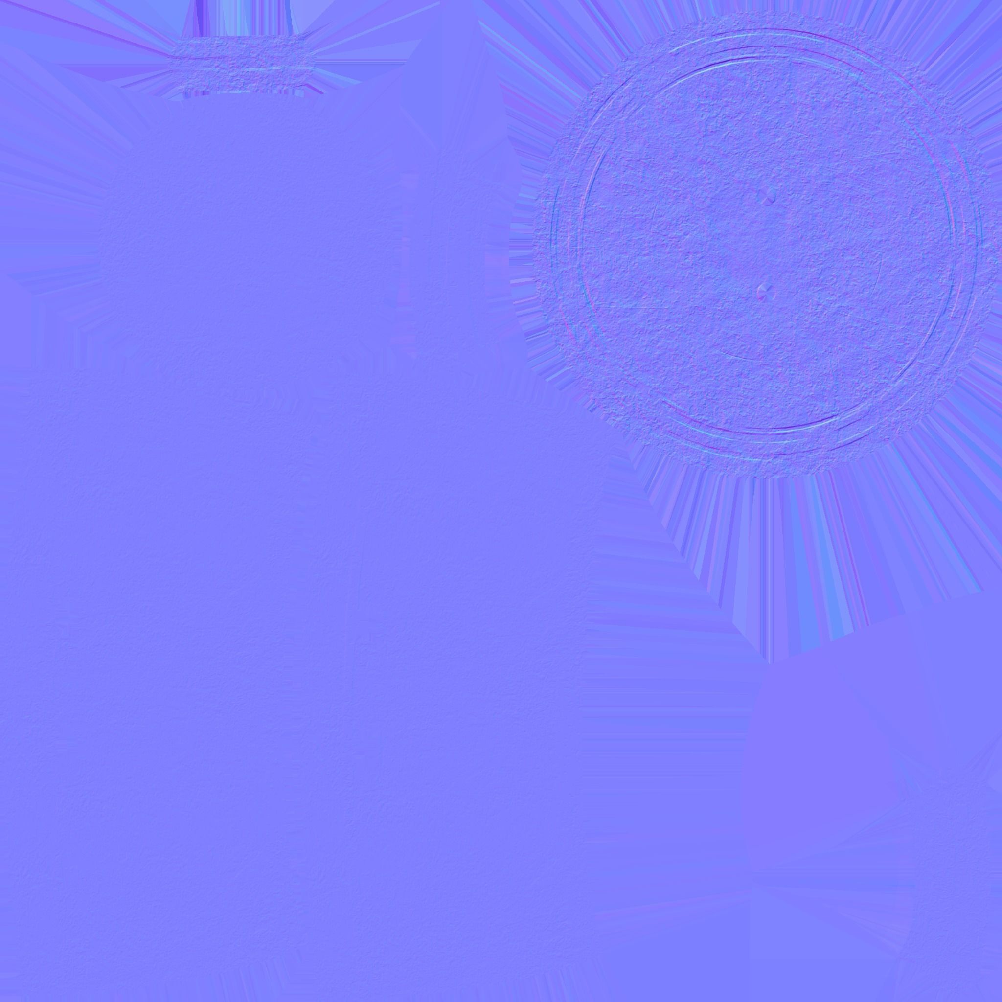 Rusty cast iron pot Low-poly 3D model_8