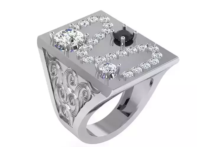 Flat narrow ring 3025 3D print model