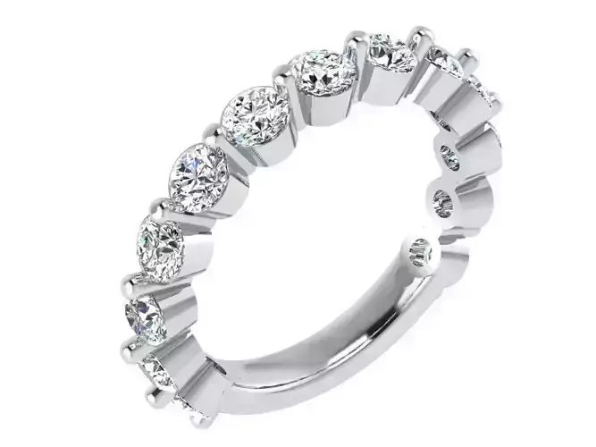 Round diamond ring 3027 3D print model