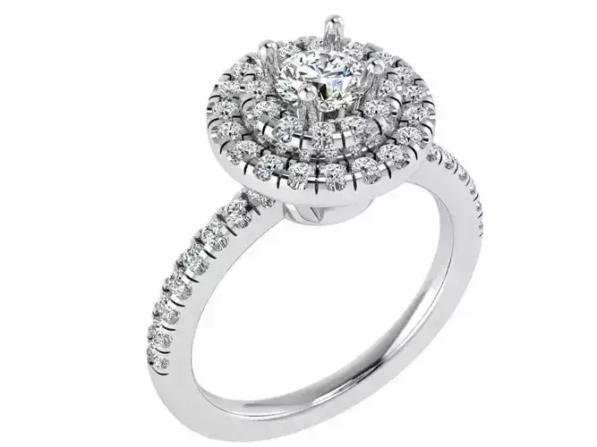 2-Row bright diamond ring 3029 3D print model