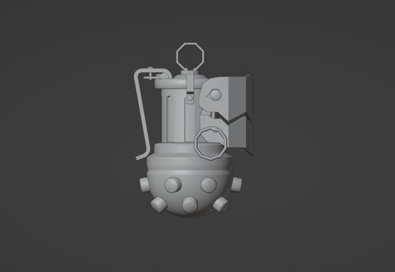 Grenade Jinks Low-poly 3D model_10