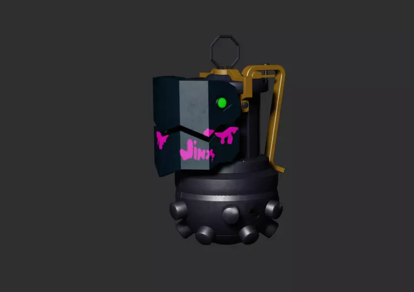 Grenade Jinks Low-poly 3D model_0