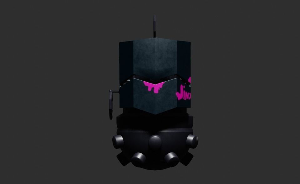 Grenade Jinks Low-poly 3D model_1