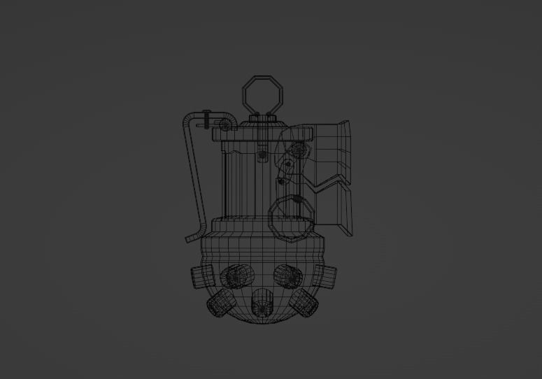 Grenade Jinks Low-poly 3D model_13