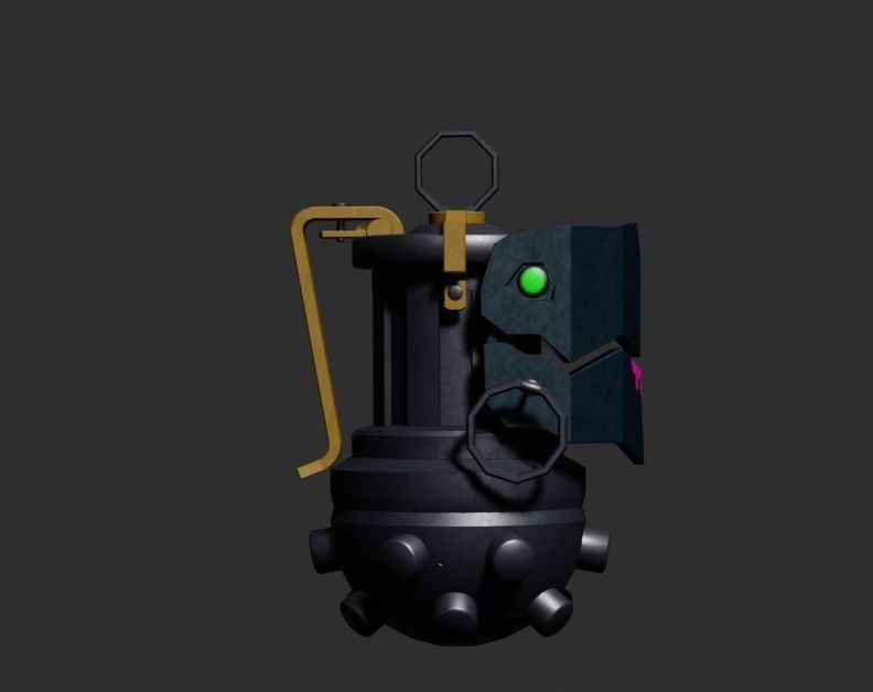 Grenade Jinks Low-poly 3D model_2