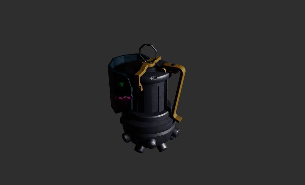 Grenade Jinks Low-poly 3D model_5