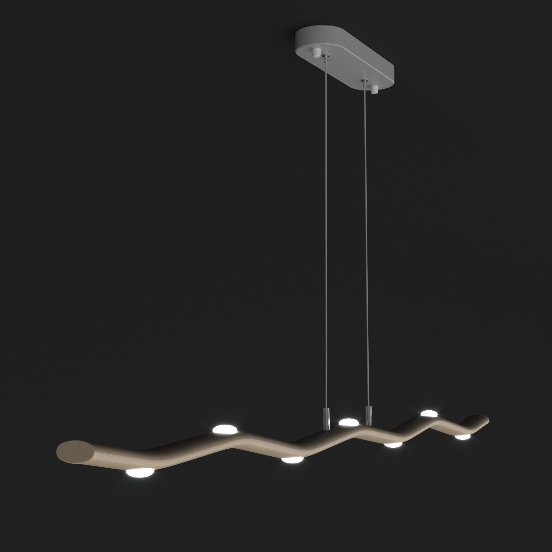 Nakano Chandelier Noho home 3D model_2