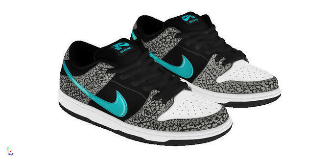 sb dunk low pro clear jade