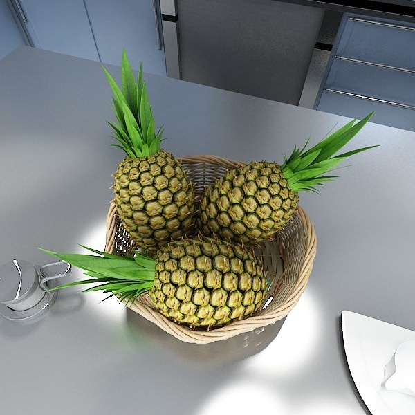 Photorealistic Fruits Basket Collection 3D model_55