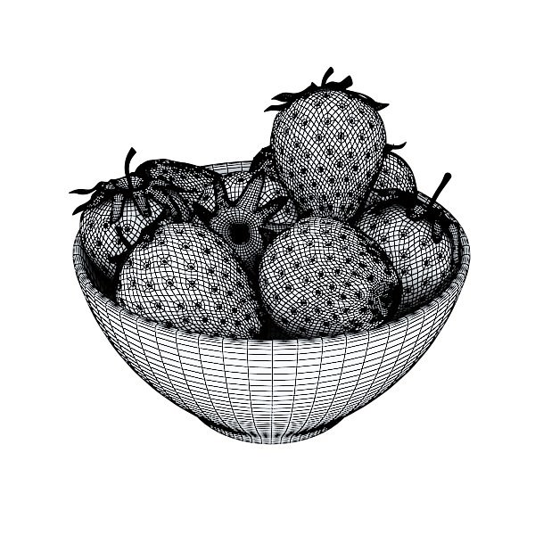 Photorealistic Fruits Basket Collection 3D model_66