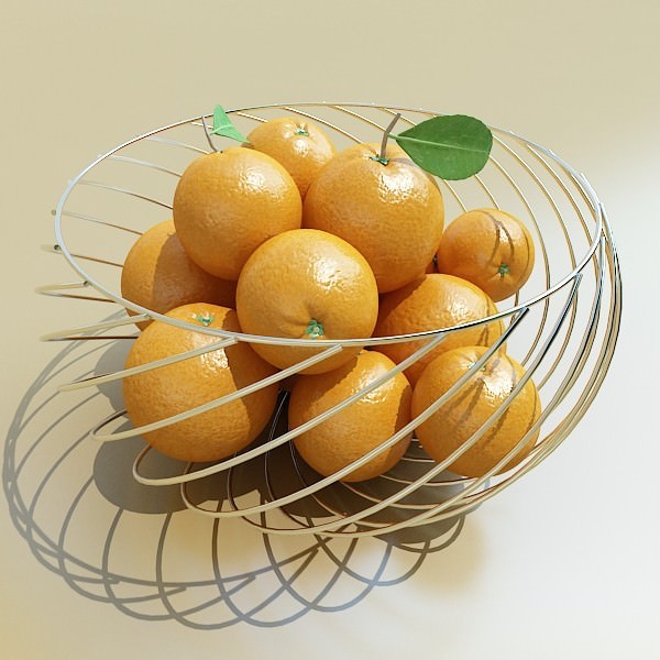 Photorealistic Fruits Basket Collection 3D model_44