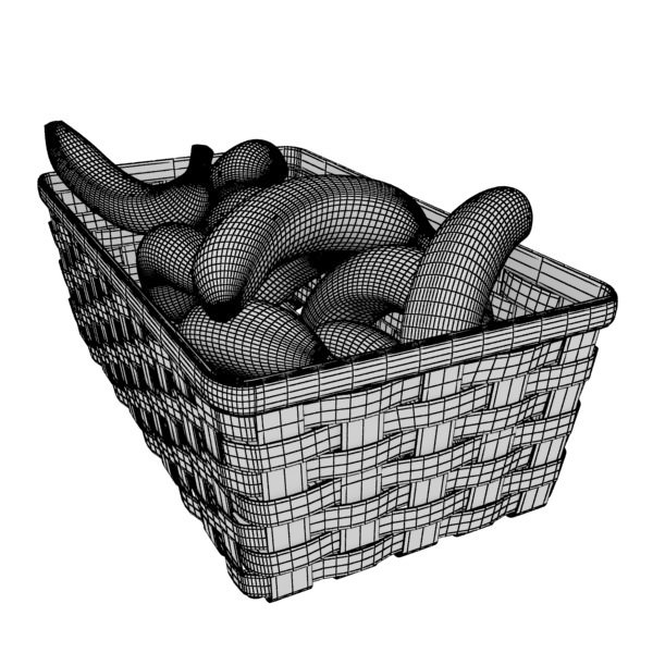 Photorealistic Fruits Basket Collection 3D model_10