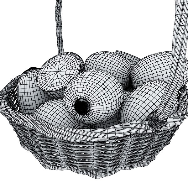 Photorealistic Fruits Basket Collection 3D model_34