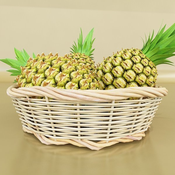 Photorealistic Fruits Basket Collection 3D model_57