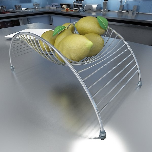Photorealistic Fruits Basket Collection 3D model_36