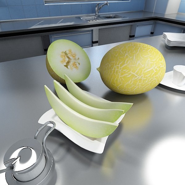 Photorealistic Fruits Basket Collection 3D model_39