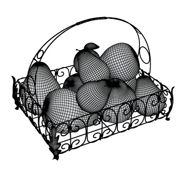 Photorealistic Fruits Basket Collection 3D model_54